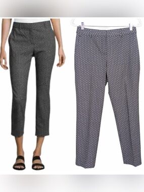New Dalia Chic Black and White Patterned Pants Size 14